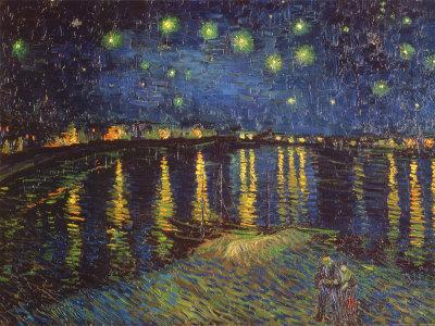 Starry Night Over the Rhone, c.1888 - Wall Art Print, 32x24 Starry Night Over the Rhone, c.1888 - Wall Art Print, 32x24