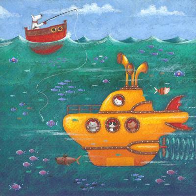 Yellow Submarine - Wall Art Print, 16x16